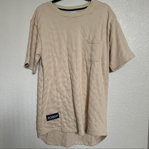 BONEUP Counterculture Quilted Stitch Pocket Tee - Picture 3 of 10